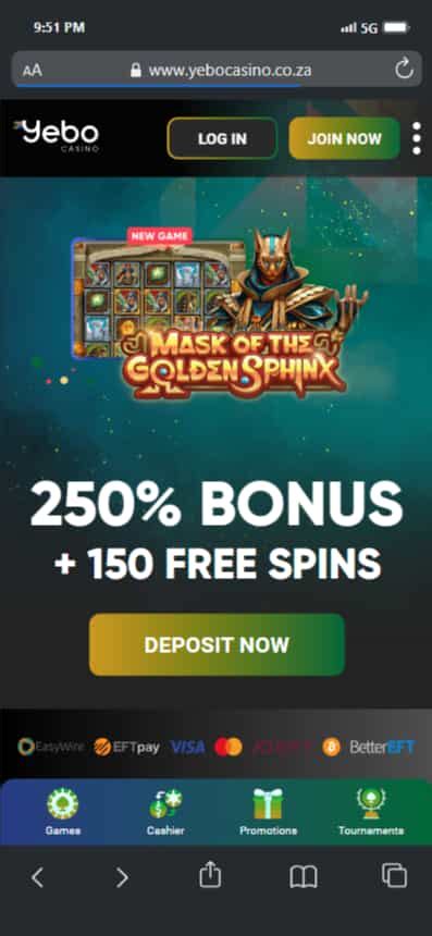 Yebo Casino Bonuses .